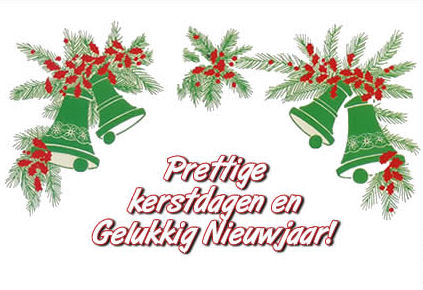 Prettige Kerstdagen en Gelukkig Nieuwjaar